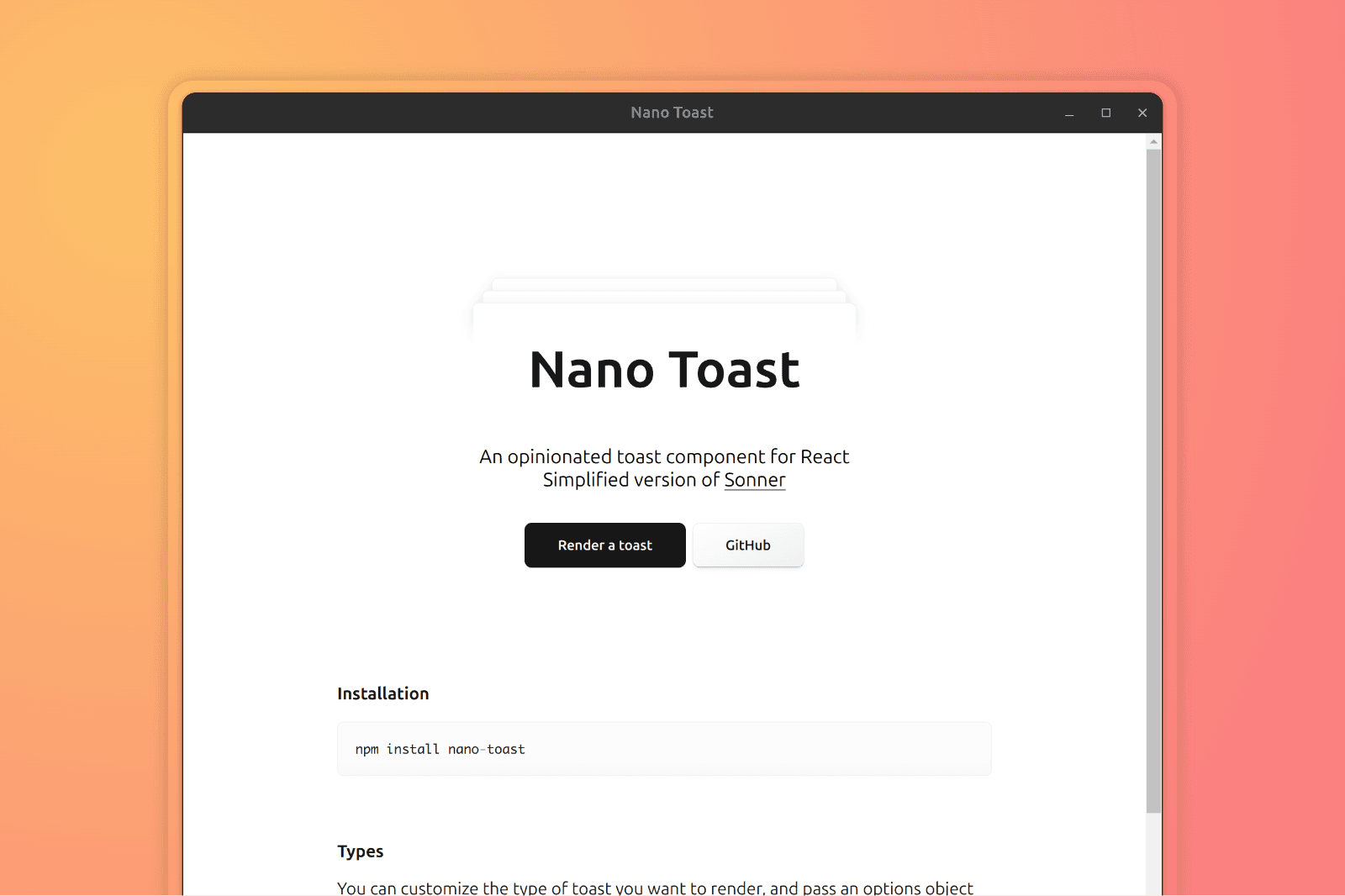 Nano Toast